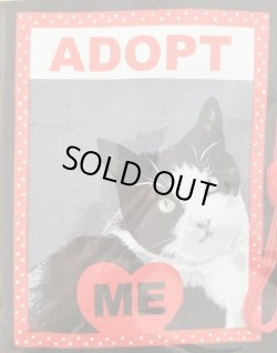 画像1: ザグザグステッチのミニポシェット(にゃんこ・Eハチワレ）