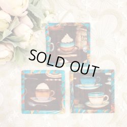 画像1: キット見本・四角いコースター