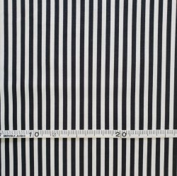 画像1: 国産生地＜282＞ストライプ・黒