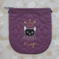 キット見本・ワッペンにゃんこのポーチ（キング）