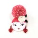 お団子ヘアゆとちゃん（ピンクヘア・赤いハートのイアリング）・完成品