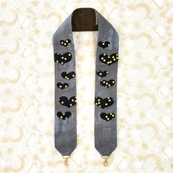 画像1: オリジナルストラップ（ハート・グレー）・完成品