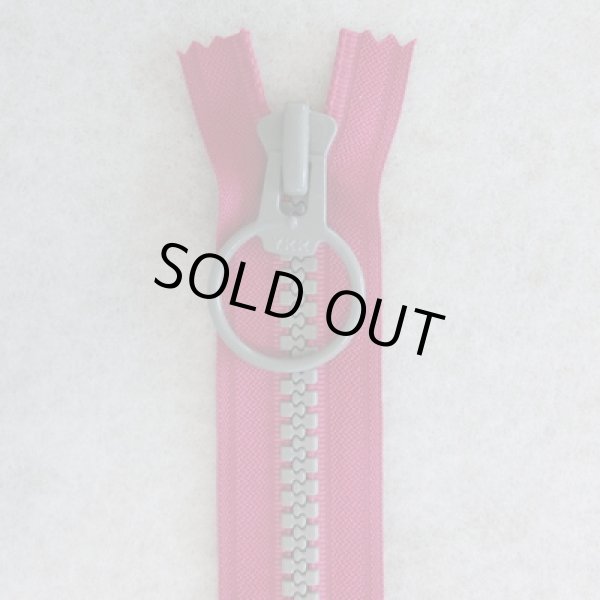 画像1: リングファスナー（３８ｃｍ）ショッキングピンク・グレー