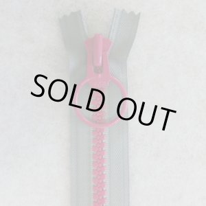 画像: リングファスナー（３８ｃｍ）グレー・ショッキングピンク
