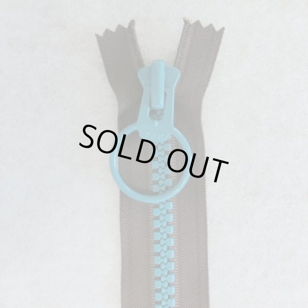 画像1: リングファスナー（４８ｃｍ）茶・ブルー