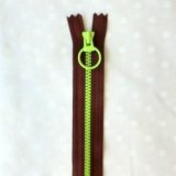 画像: カラフルファスナー（１６ｃｍ）赤紫・黄緑