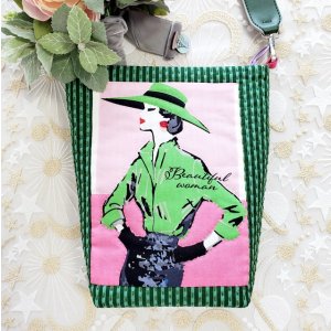 画像: フレンチガールのコラージュポシェット・完成品
