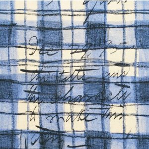 画像: USA生地<1092>アーバンチェック(ブルー)