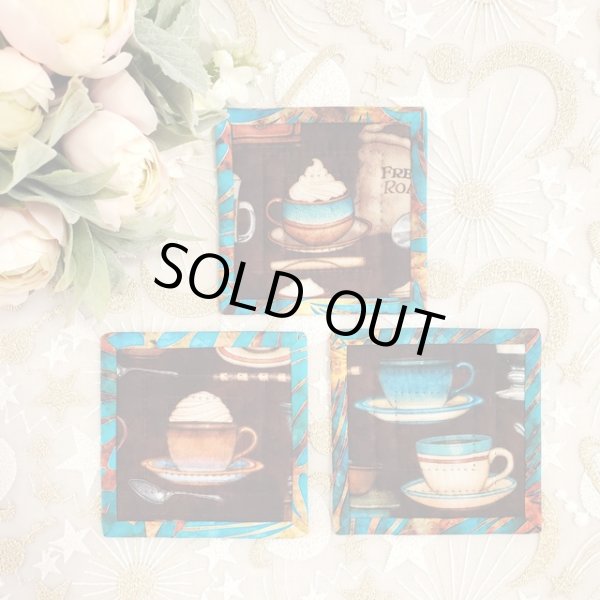 画像1: キット見本・四角いコースター