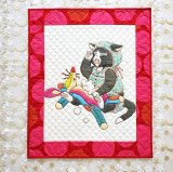 画像: キット見本・わがままにゃんこのタペストリー（泣かないで）