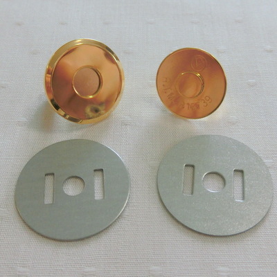 画像1: 薄型マグネット１４mm（ゴールド）