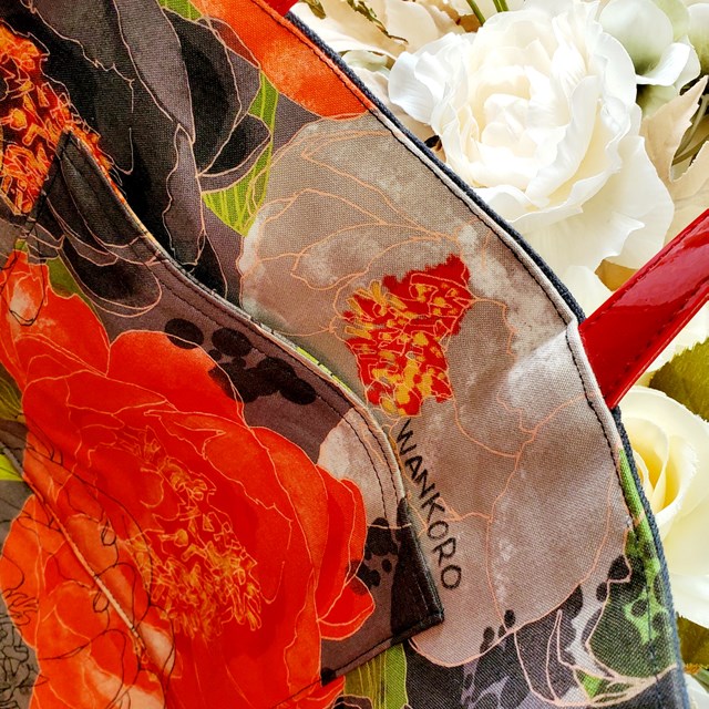 画像: ブリリアント・ステッチバッグ(古布数字)・完成品