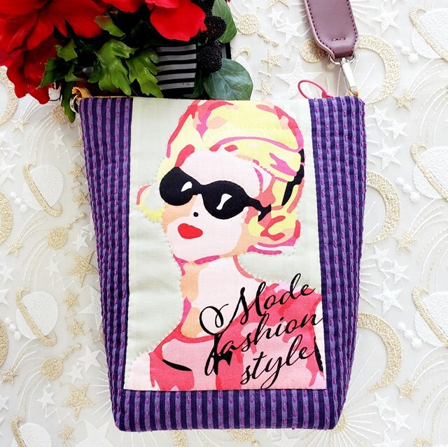 画像1: ポップガールのコラージュポシェット・完成品