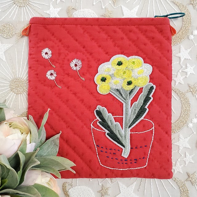 画像1: キット見本・グラスのポーチ