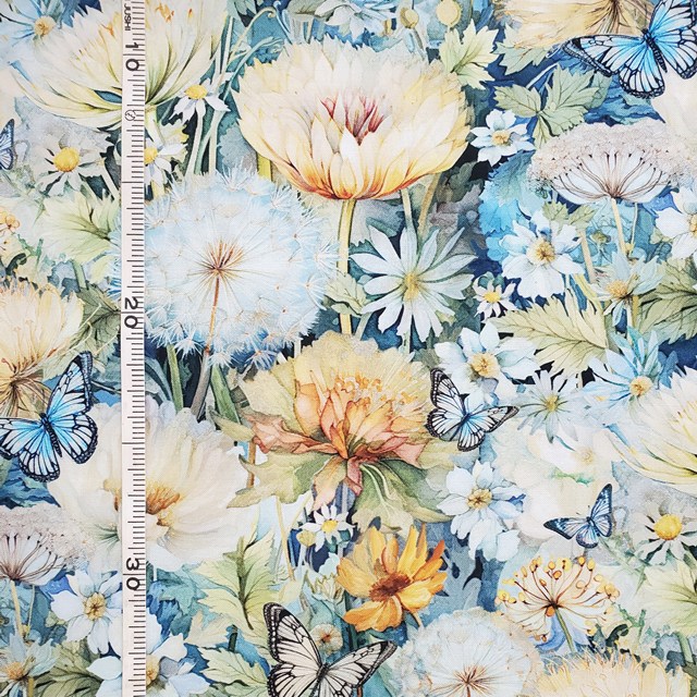 画像: USA生地<1089>たんぽぽ