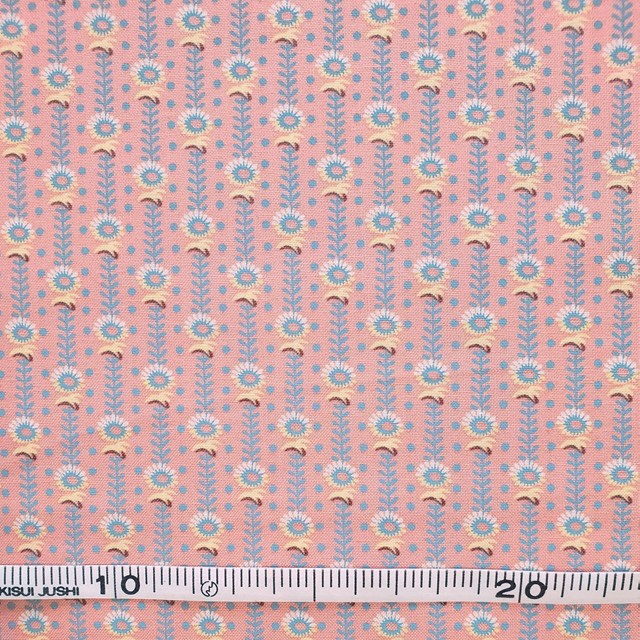 画像: USA生地<1086>壁紙風フラワー