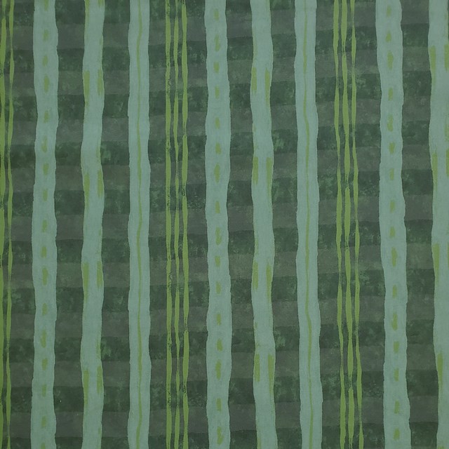 画像: USA生地＜1091＞アーバンストライプ（グリーン）