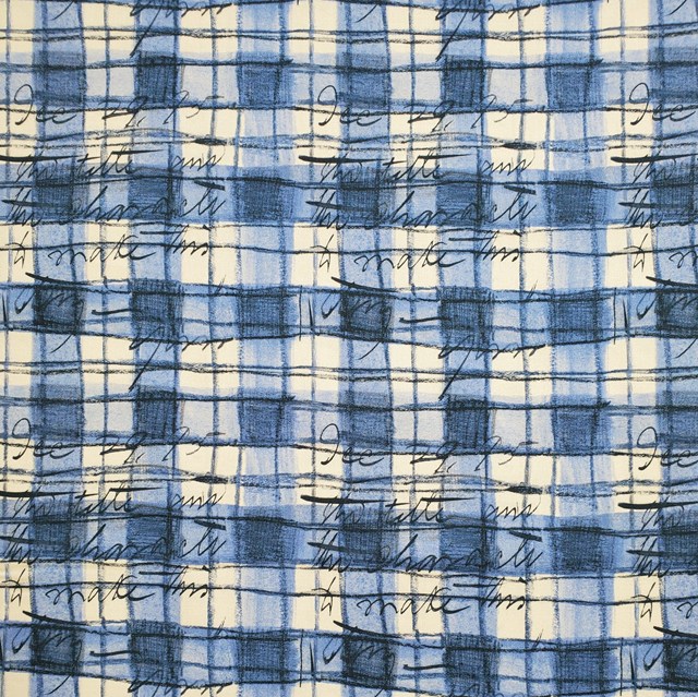 画像: USA生地<1092>アーバンチェック(ブルー)