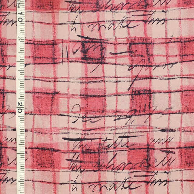 画像: USA生地<1093>アーバンチェック(レッド)