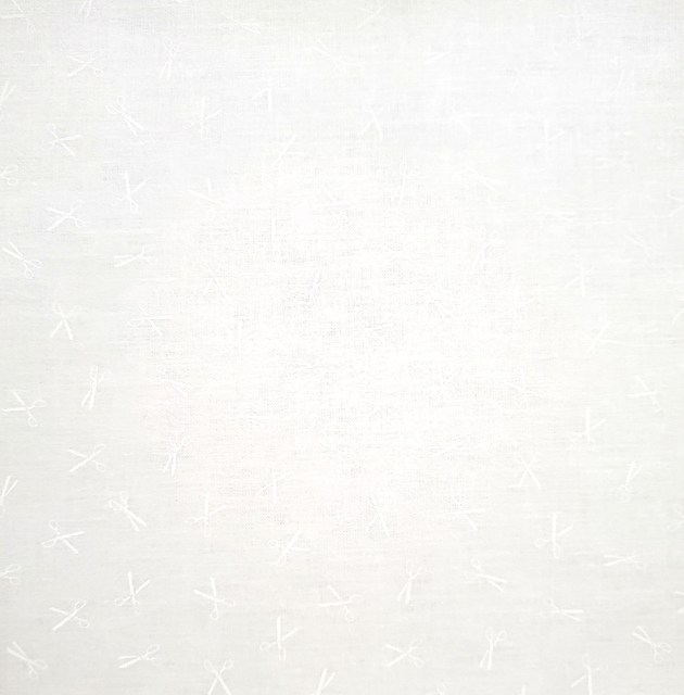 画像: USA生地<1088>白生地・ハサミ