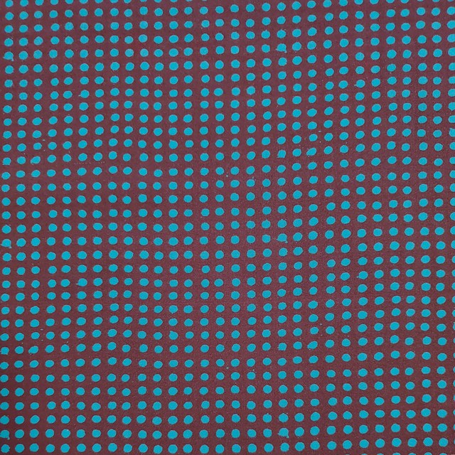 画像: USA生地<1085>ドット(パープル&ショッキングブルー)