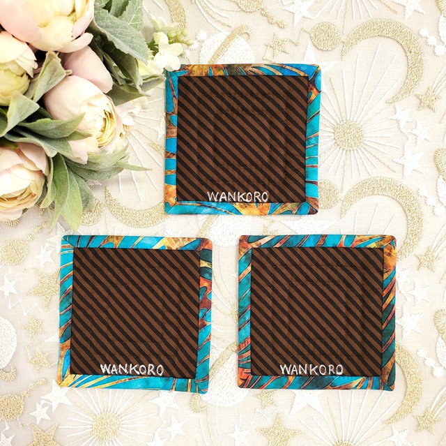 画像: キット見本・四角いコースター