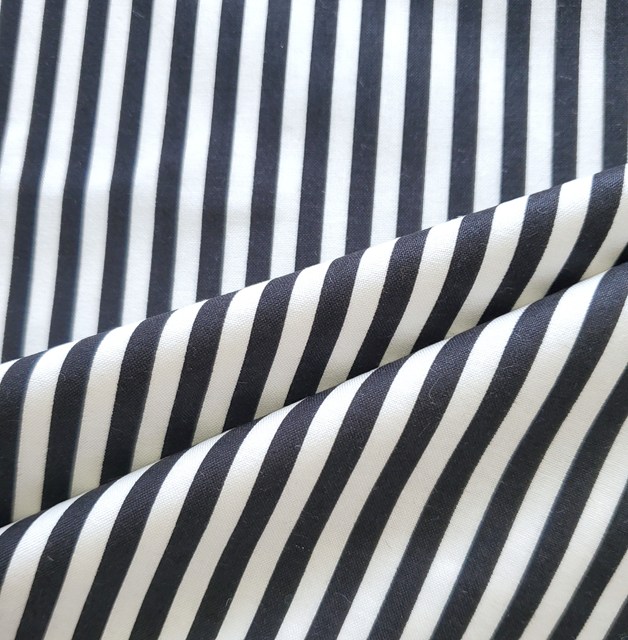 画像: 国産生地＜282＞ストライプ・黒