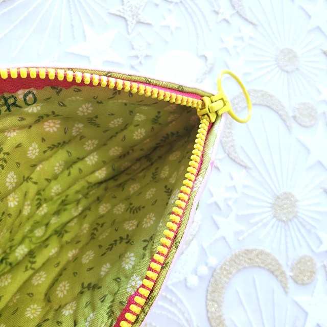 画像: キット見本・バラのポーチ