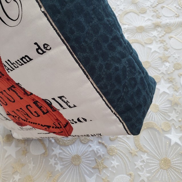 画像: キット見本・フレンチパネルのバッグ（ネイビー）