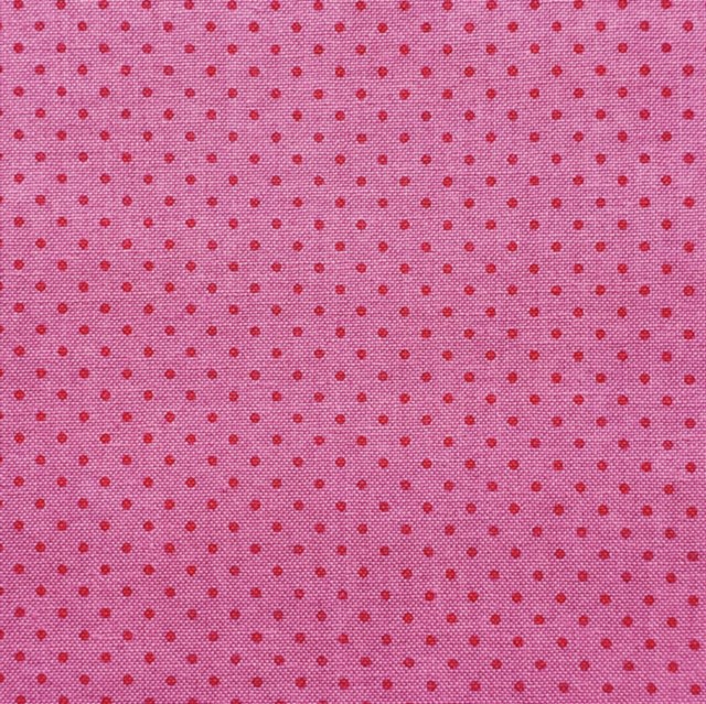 画像1: USA生地＜1141＞シンデレラ・ドット（ピンク＋濃いピンク）
